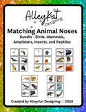 Match Animal Noses Bundle - Mammals, Insects, Birds, Repti