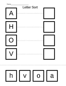 Preview of Match Capital and Lower Case Letters