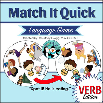 Preview of Verb Game for Syntax | Match It Quick
