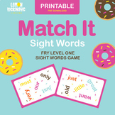 Match It Sight Words (Level 1)