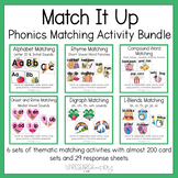 Match It Up: Thematic Phonics Matching Activities Bundle