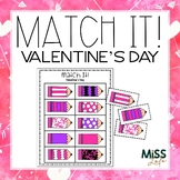 Match It! Valentine's Independent Work Task