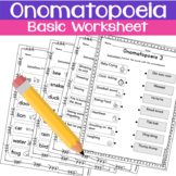 Basic Onomatopoeia sounds with the object Worksheet