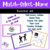 Match Select Name Functional Literacy | Special Education 