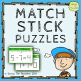 Match Stick Maths Problem Solving Task Cards – Grade 5 and