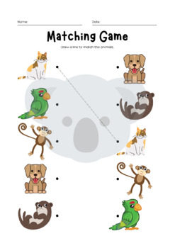 Preview of Match The Animals