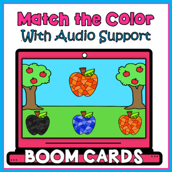 Preview of Color Matching And Recognition With Audio BOOM CARDS