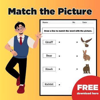 Preview of Match The Picture - Animals