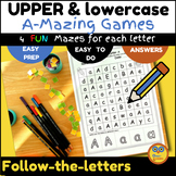 Match UPPER & lowercase letters Mazes for ALL letters -Fun