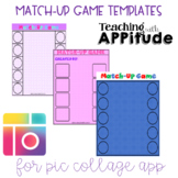 Match-Up Game Templates for the Pic Collage App