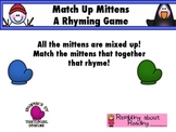 Match Up Mittens {A Rhyming Game}