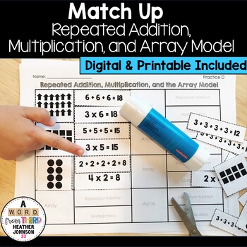 Preview of Repeated Addition Multiplication and Array Model