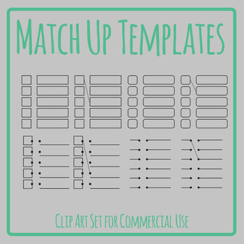 Match Up Templates Match The With The Style Templates Clip Art Set