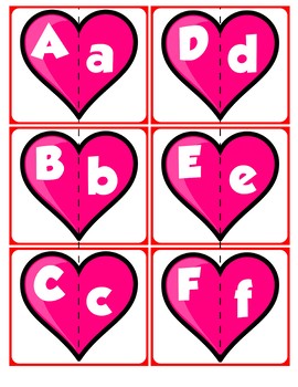 Match Uppercase to Lowercase Letters | Valentine's Day by preKautism