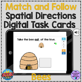 Match and Follow Spatial Directions Bees Boom Cards Specia