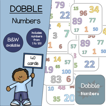 Preview of Match-it Game (numbers) - Dobble, Spot it
