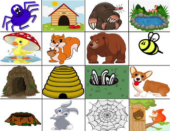 Match the Animals to Their Homes Game Level 4 Unit 8 | TPT