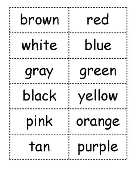 Match the Color by Maritza Good Idea | Teachers Pay Teachers