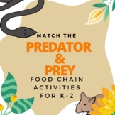 Match the Predators and Prey Food Chain Activity