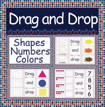 Preview of Match the Shapes, Numbers and Colors Digital Interactive Google Slides™
