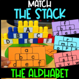 Match the Stack - Alphabet Recognition Activity | Uppercas