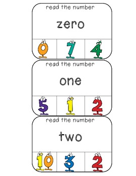 Preview of Match the number words to numbers 0-20, 20-100 clothespin activity cards