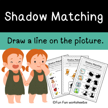 Preview of Match the picture with the shadow- word /for Pre-K and kindergarten