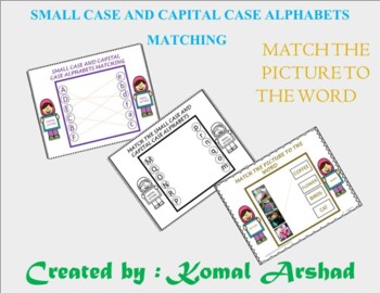 Preview of Match the small case and capital case and alphabets.