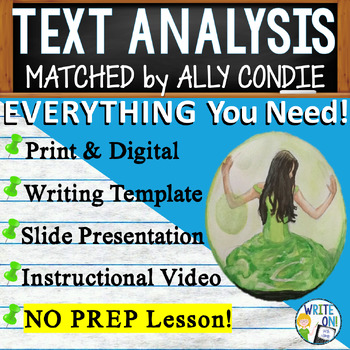 Preview of Matched by Ally Condie - Text Based Evidence - Text Analysis Essay Writing