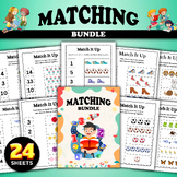 Matching Activity Bundle, Matching Games, Busy Book or Lea