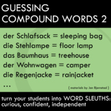 Matching Activity - Compound Cognates in German 2 - First Week