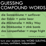 Matching Activity - Compound Cognates in German - First Week