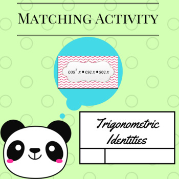 Preview of Matching Activity:  Trigonometric Identities