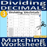 Matching Activity (cut and paste) - Dividing Numbers with 