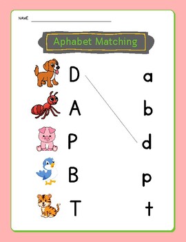 Matching Alphabet by Teacher Poolly | TPT