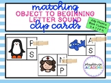 Matching Beginning Letter Sound Clip Cards (Jolly Phonics Book 1)
