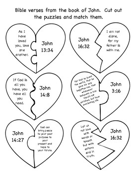 Matching Bible Verses by Positive Counseling | Teachers Pay Teachers