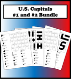Matching Capitals Bundle Color Worksheet