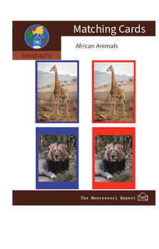Preview of Matching Cards: AFRICAN ANIMALS (#2)