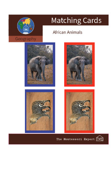 Preview of Matching Cards: AFRICAN ANIMALS (#3)
