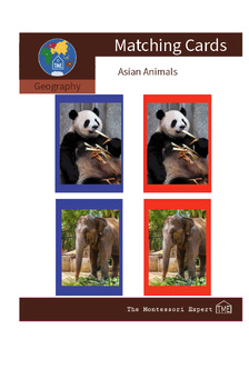 Preview of Matching Cards: ASIAN ANIMALS (#2)