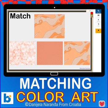 Preview of Matching Color Art Textures Boom ™ Cards