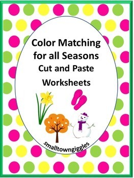 Cut names of colors and paste them. Worksheet for kids. 3462970