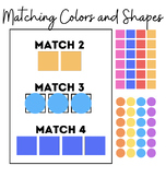 Matching Colors and Shapes Activity Center