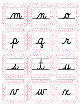 Matching Cursive & Manuscript Uppercase and Lowercase Letters | TpT