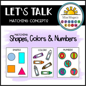Preview of Matching Concepts: Shapes, Colors & Numbers