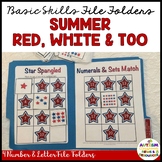 Matching File Folders: Red, White, & Two {Special Education, EC}