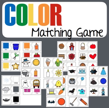 Matching Game - Colors by PreKinders | Teachers Pay Teachers
