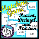 Fractions, Decimals and Percents Matching Game