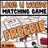 Long Vowel U Matching Games Center | Long U Vowel Activities